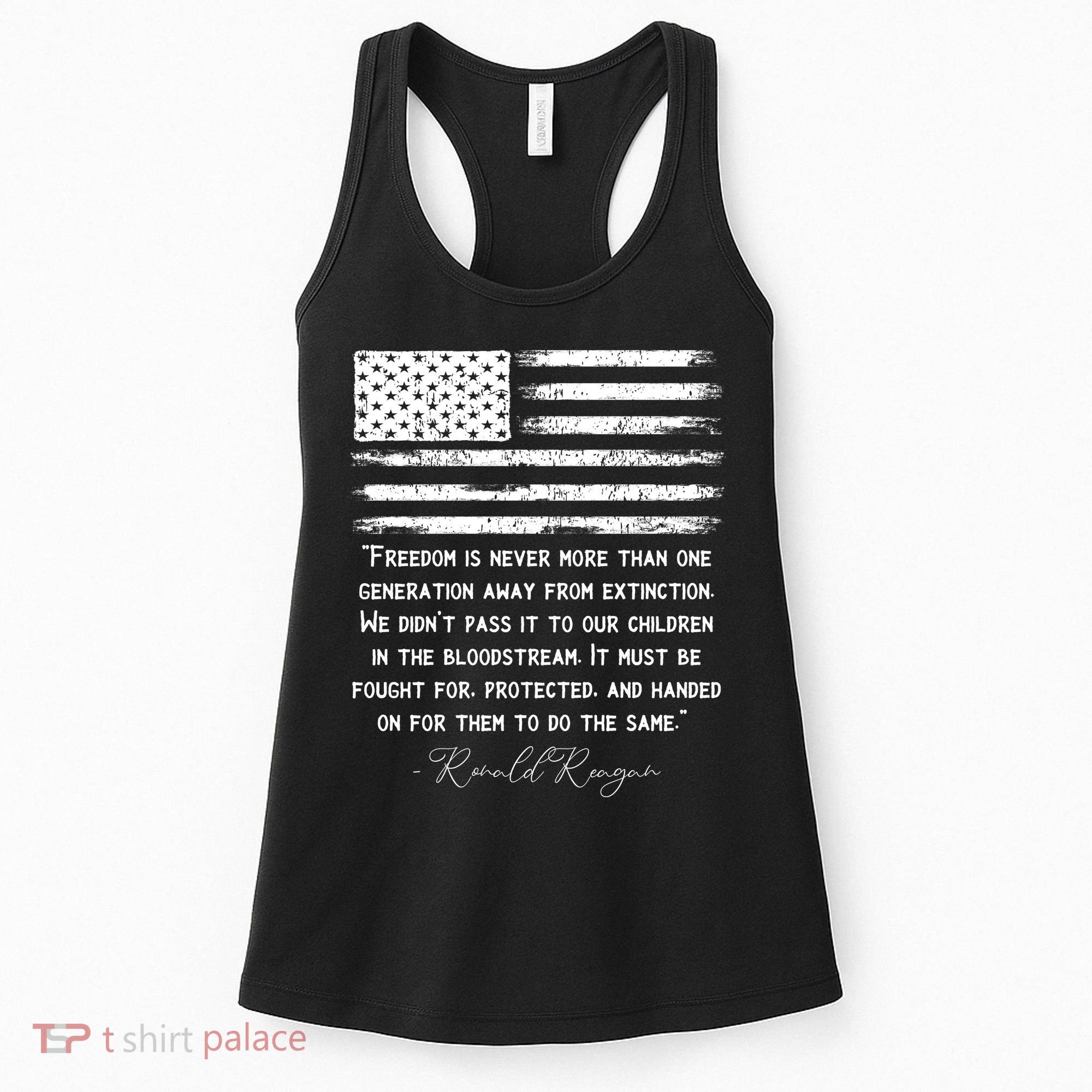 Ronald Reagan Conservative Anti Democrat Women's Tank Top