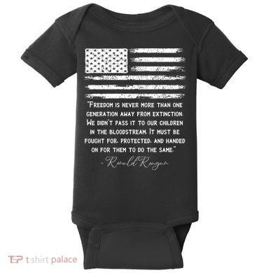 Ronald Reagan Conservative Anti Democrat Baby Bodysuit