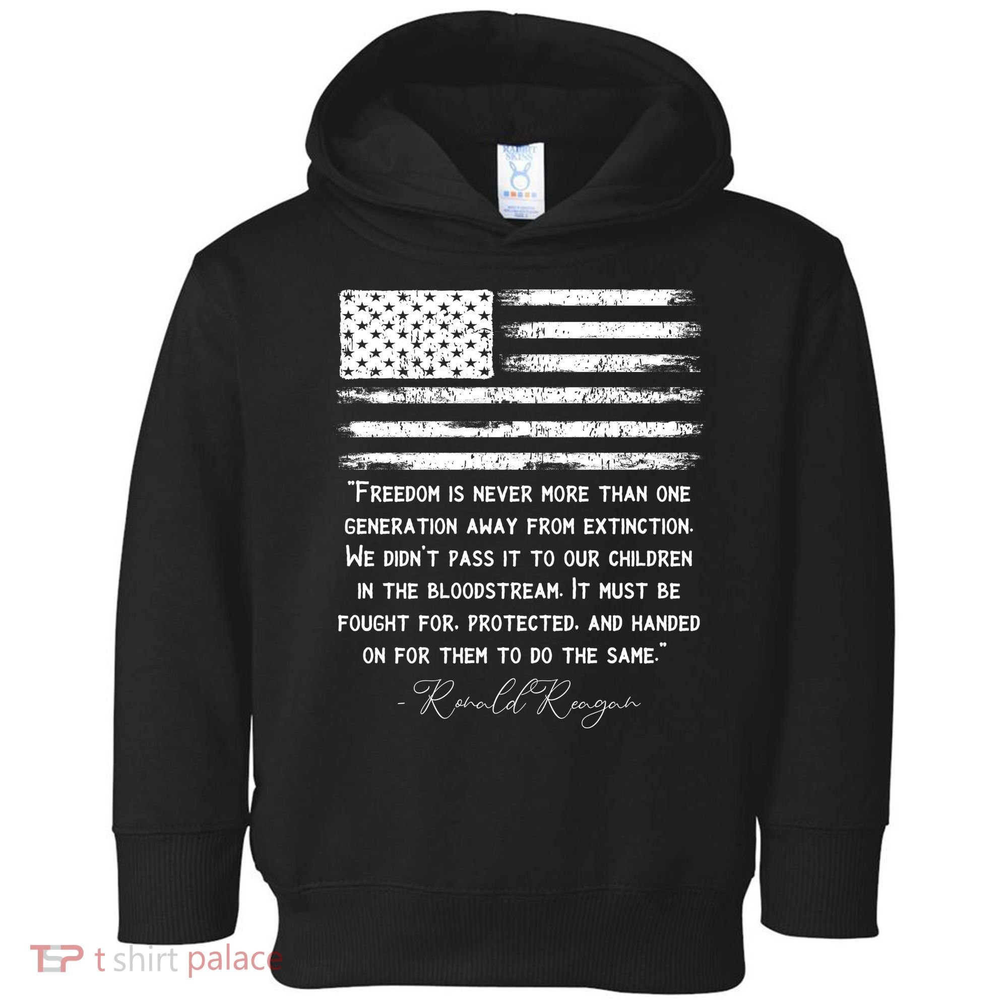 Ronald Reagan Conservative Anti Democrat Toddler Hoodie