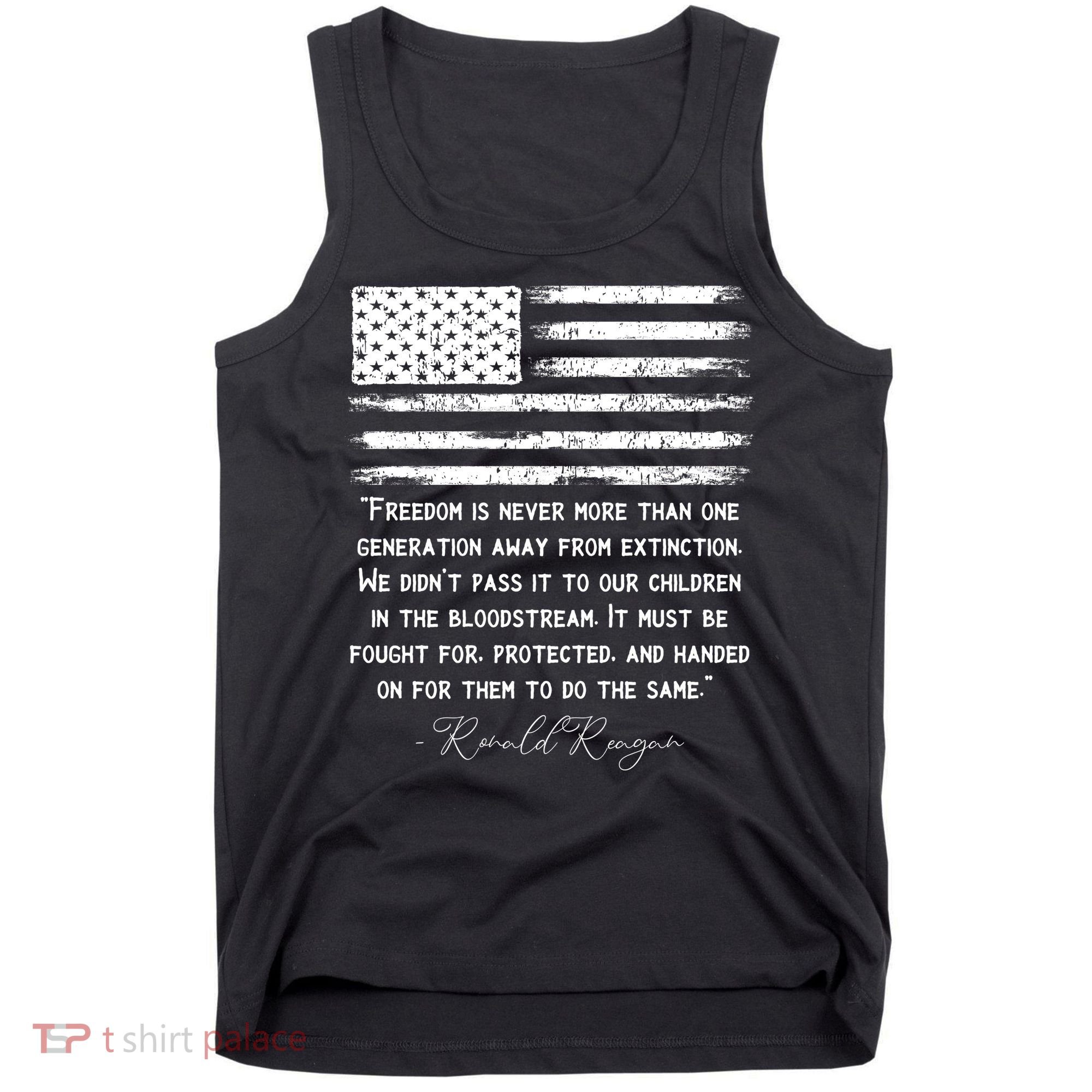 Ronald Reagan Conservative Anti Democrat Tank Top