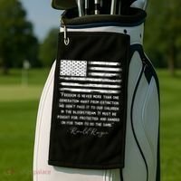 Ronald Reagan Conservative Anti Democrat Golf Towel thumb 2