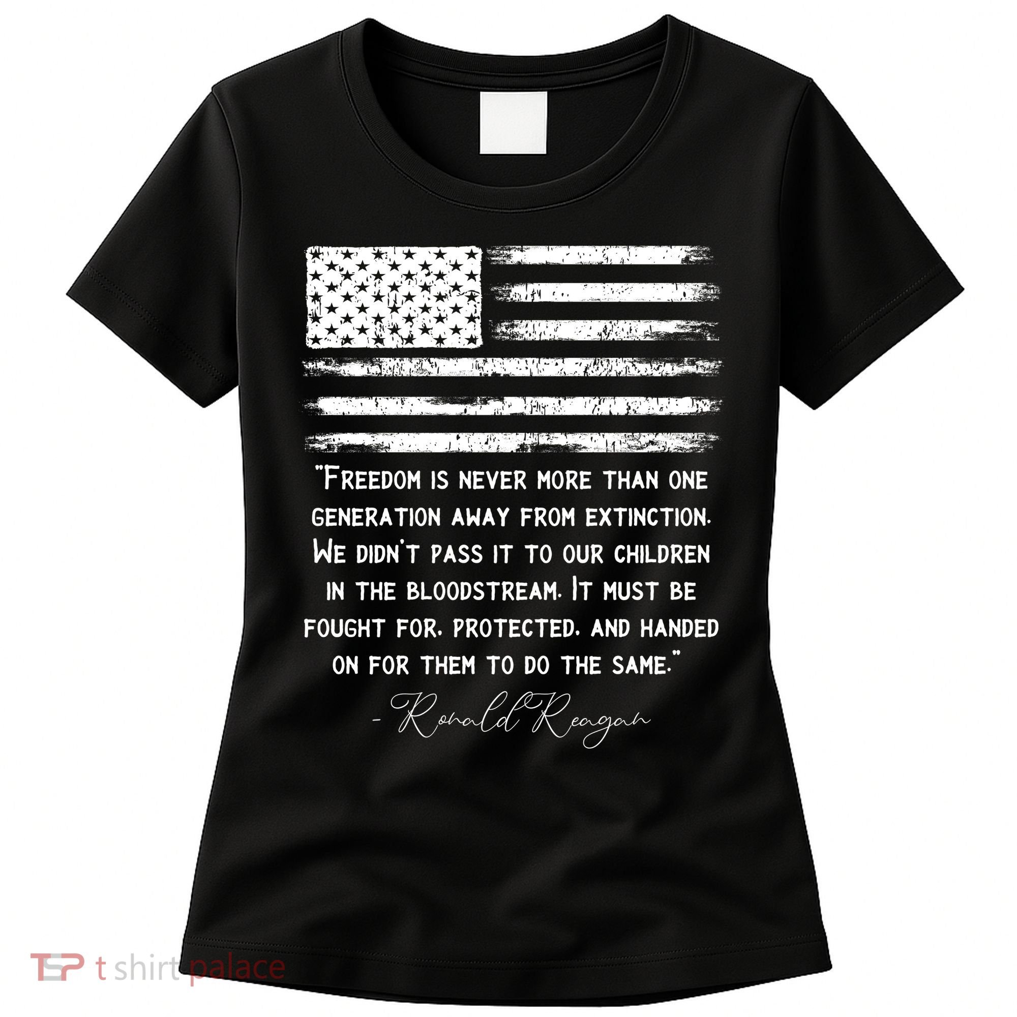 Ronald Reagan Conservative Anti Democrat Women's T-Shirt
