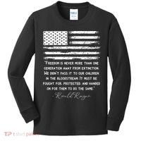 Ronald Reagan Conservative Anti Democrat Kids Long Sleeve Shirt thumb 0