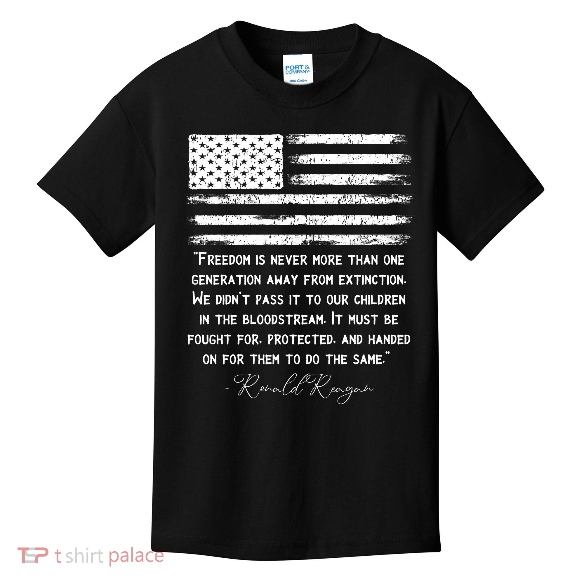 Ronald Reagan Conservative Anti Democrat Kids T-Shirt