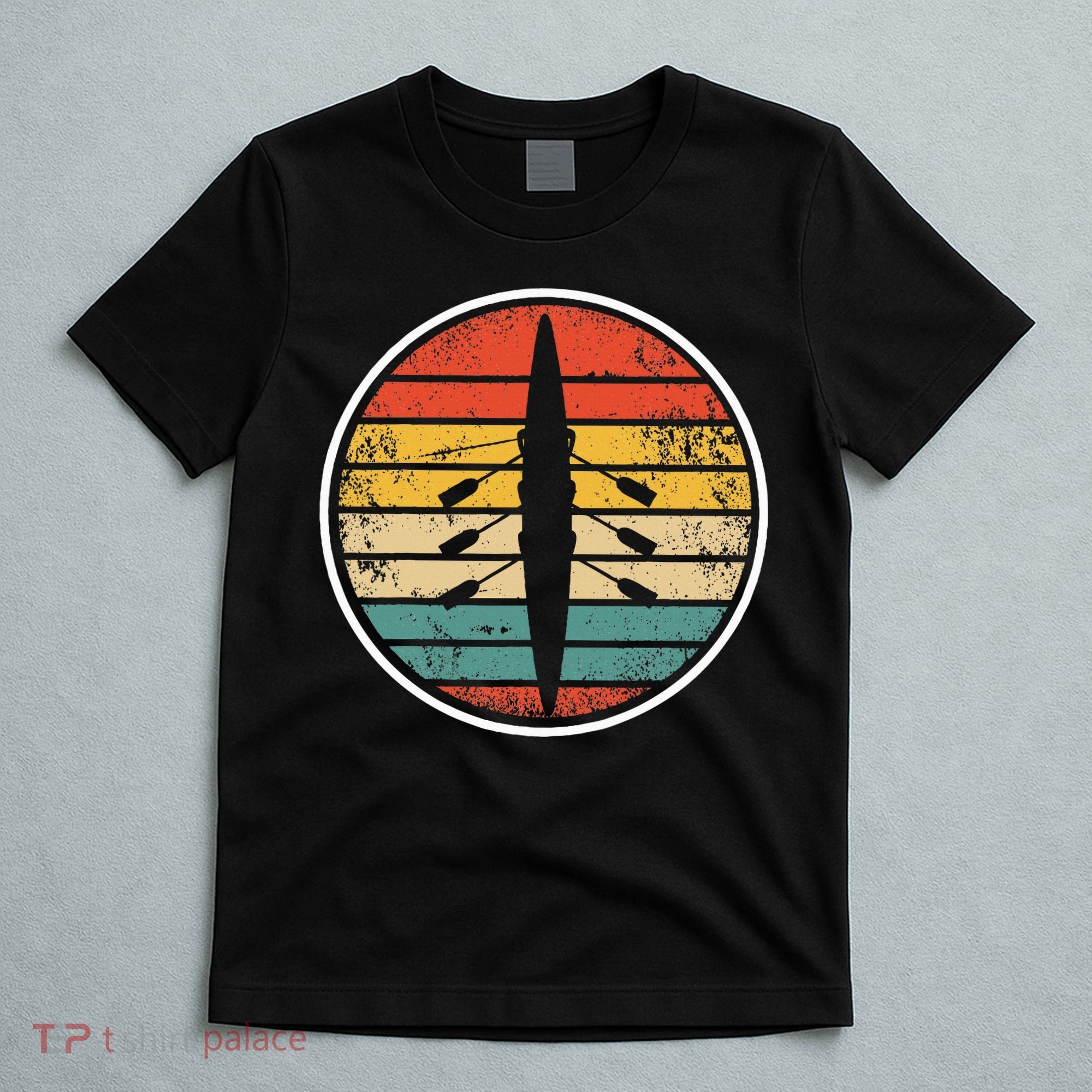 Retro Rowing Crew Boat Vintage Rower Row Team T-Shirt