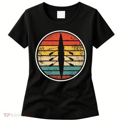 Retro Rowing Crew Boat Vintage Rower Row Team Women's T-Shirt