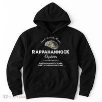 Rappahannock River Chesapeake Bay Seafood East Coast Oysters Hoodie thumb 0