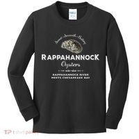 Rappahannock River Chesapeake Bay Seafood East Coast Oysters Kids Long Sleeve Shirt thumb 0