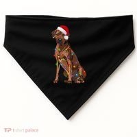 Rhodesian Ridgeback Christmas Lights Xmas Dog Lover USA-Made Doggie Bandana thumb 0