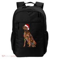 Rhodesian Ridgeback Christmas Lights Xmas Dog Lover Backpack thumb 0