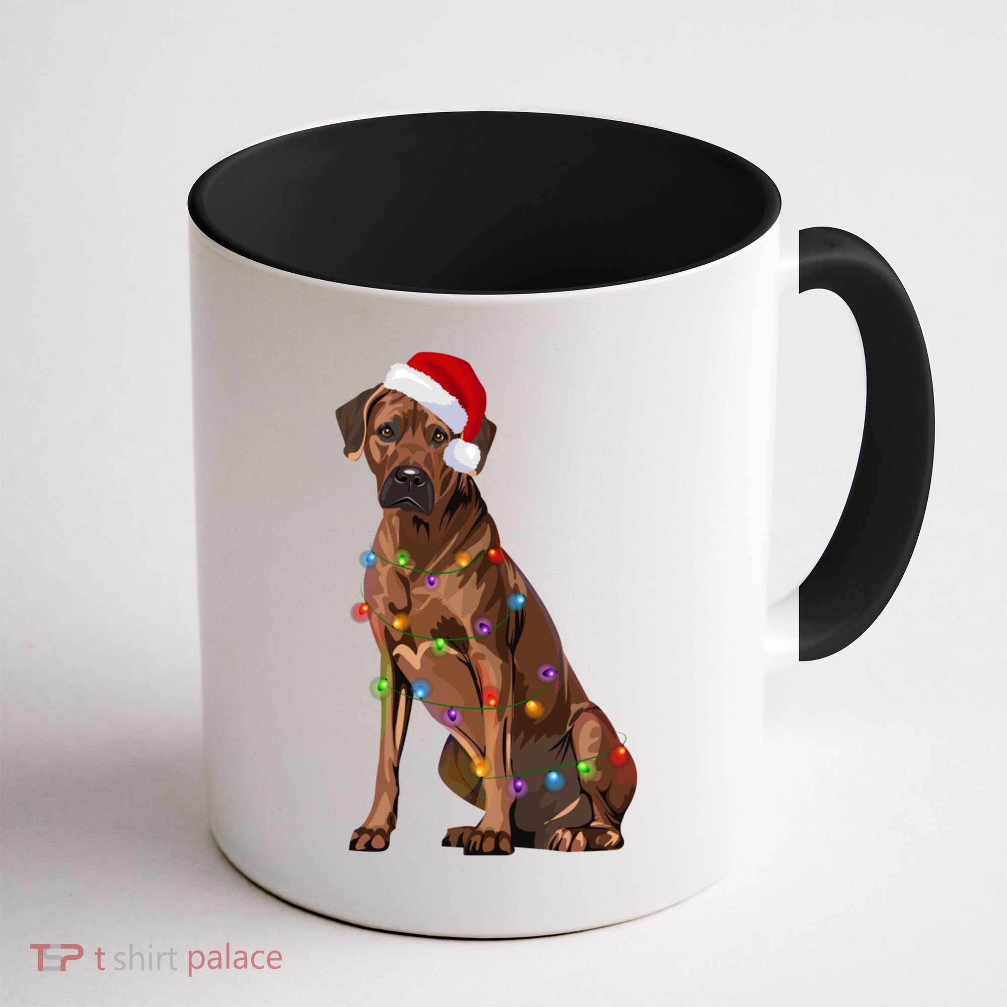 Rhodesian Ridgeback Christmas Lights Xmas Dog Lover Coffee Mug