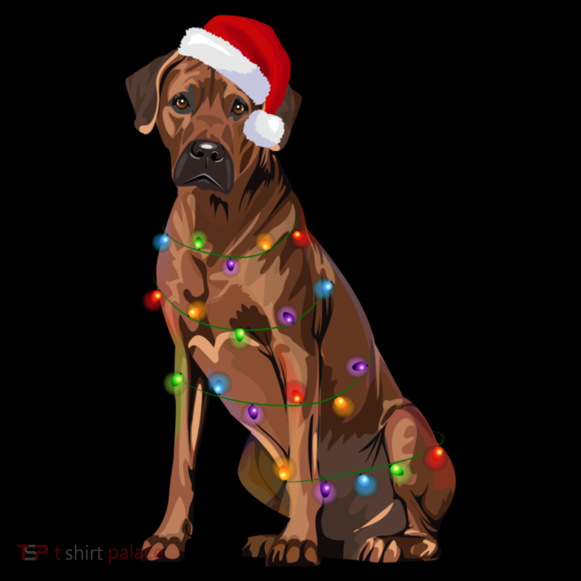 Rhodesian Ridgeback Christmas Lights Xmas Dog Lover Coffee Mug