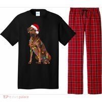 Rhodesian Ridgeback Christmas Lights Xmas Dog Lover Pajama Set thumb 0