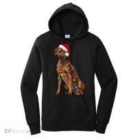 Rhodesian Ridgeback Christmas Lights Xmas Dog Lover Women's Hoodie thumb 0