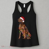 Rhodesian Ridgeback Christmas Lights Xmas Dog Lover Women's Tank Top thumb 3