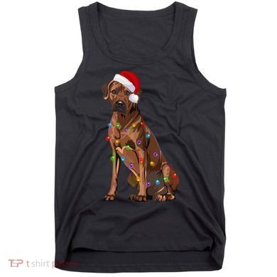 Rhodesian Ridgeback Christmas Lights Xmas Dog Lover Tank Top