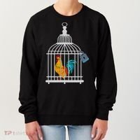 RED ROOSTER COCK MALE CHASTITY Chicken In Cage Women's Sweatshirt thumb 0