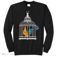 RED ROOSTER COCK MALE CHASTITY Chicken In Cage Sweatshirt thumb 0