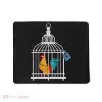 RED ROOSTER COCK MALE CHASTITY Chicken In Cage Mousepad thumb 0