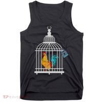 RED ROOSTER COCK MALE CHASTITY Chicken In Cage Tank Top thumb 0