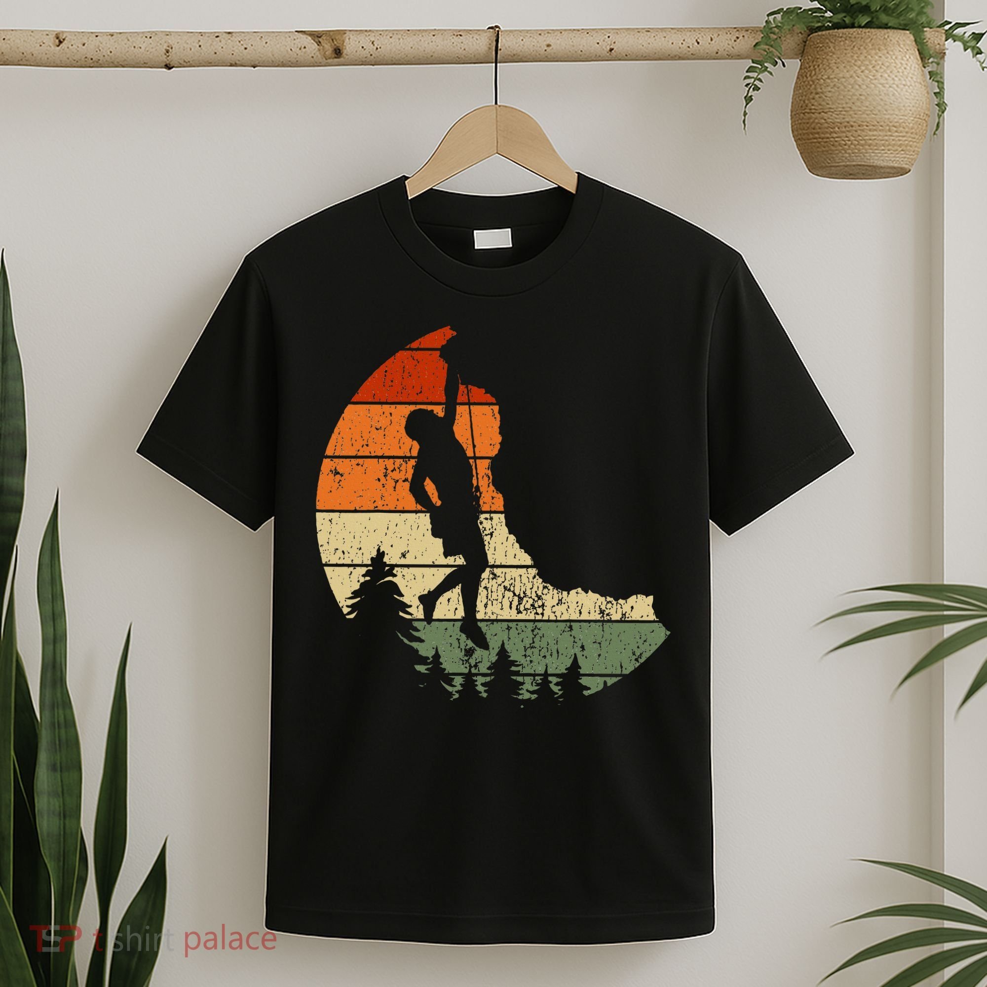Retro Rock Climbing Vintage Climber T-Shirt