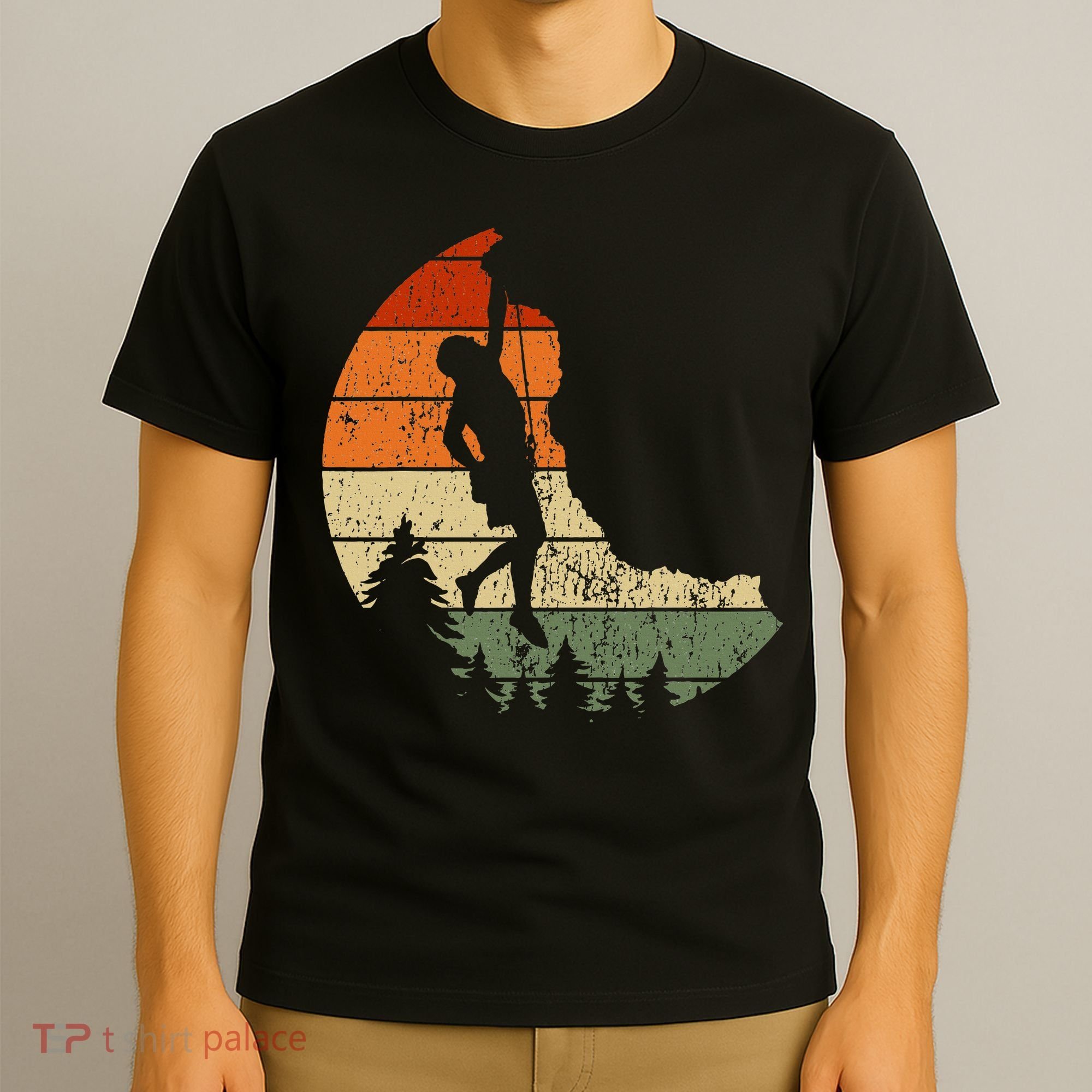 Retro Rock Climbing Vintage Climber T-Shirt