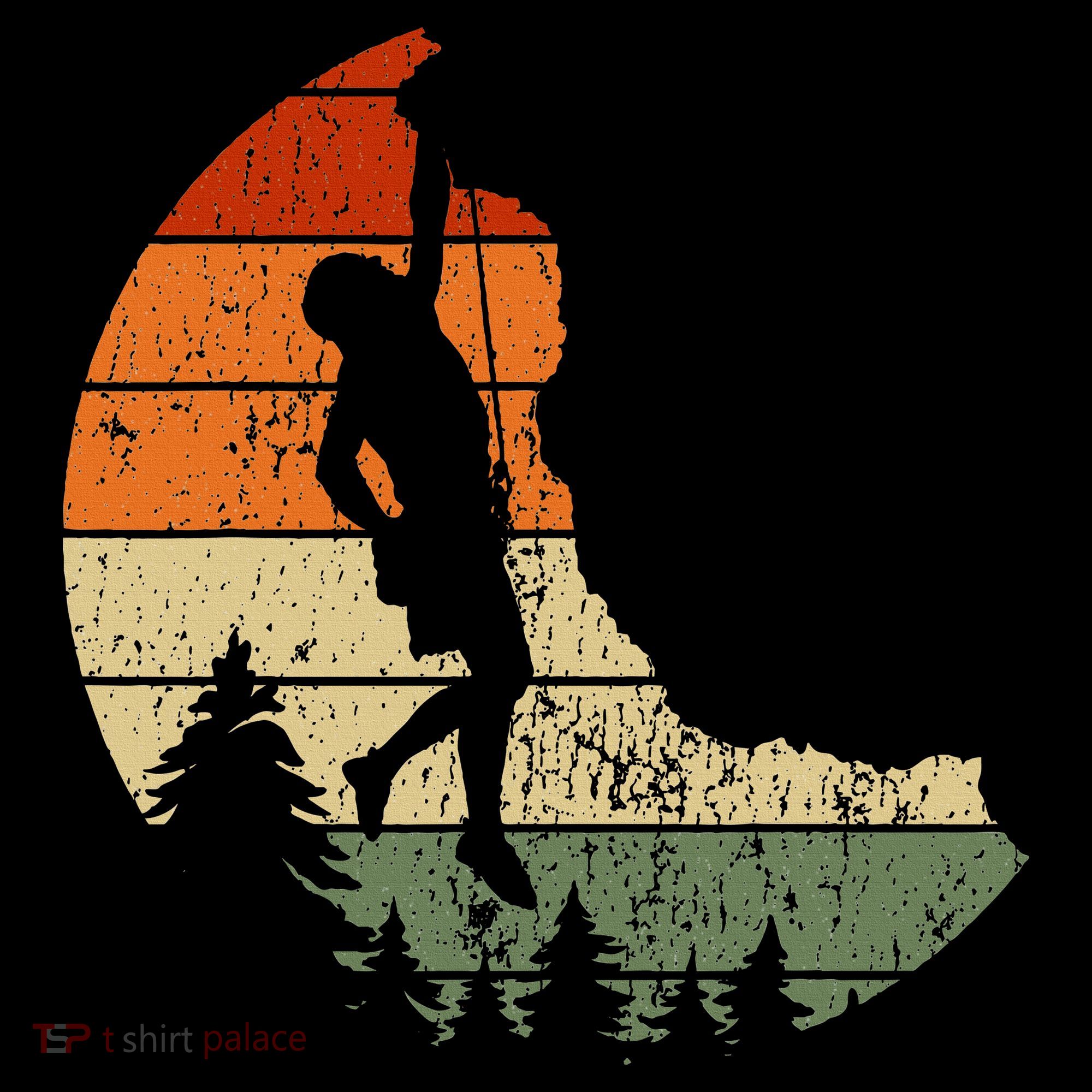 Retro Rock Climbing Vintage Climber T-Shirt