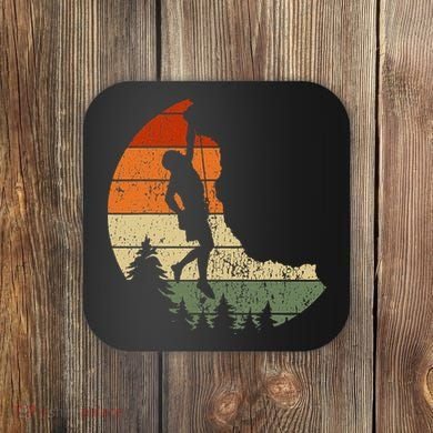 Retro Rock Climbing Vintage Climber Coaster