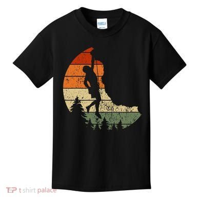 Retro Rock Climbing Vintage Climber Kids T-Shirt