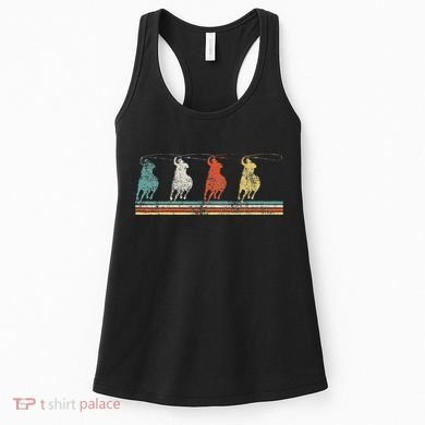 Roping Rodeo Cowboy Women's Tank Top