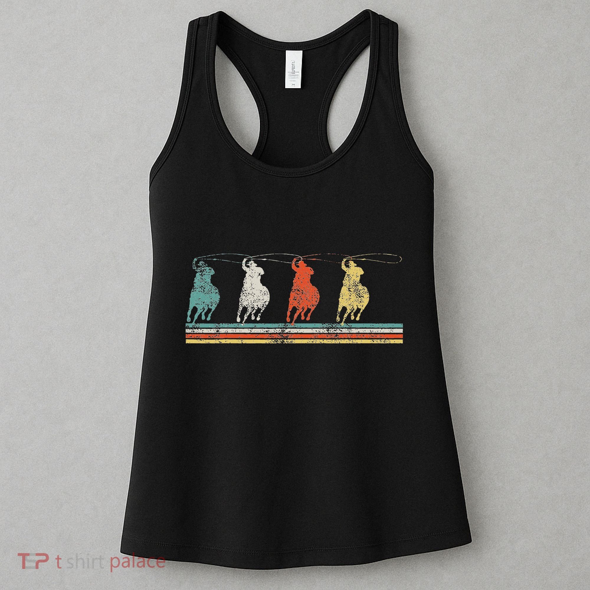 Roping Rodeo Cowboy Women's Tank Top