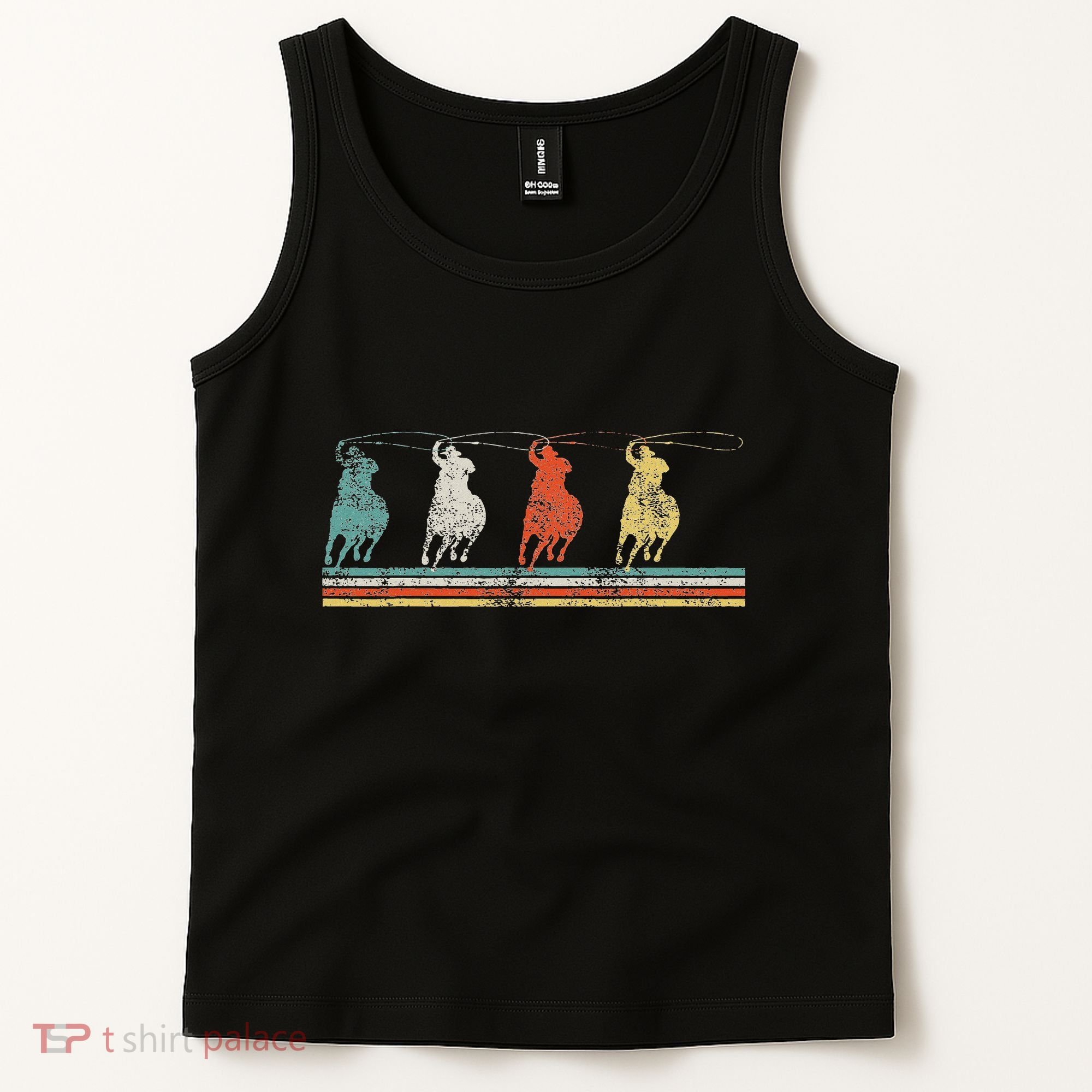 Roping Rodeo Cowboy Tank Top