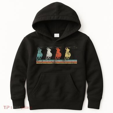 Roping Rodeo Cowboy Kids Hoodie