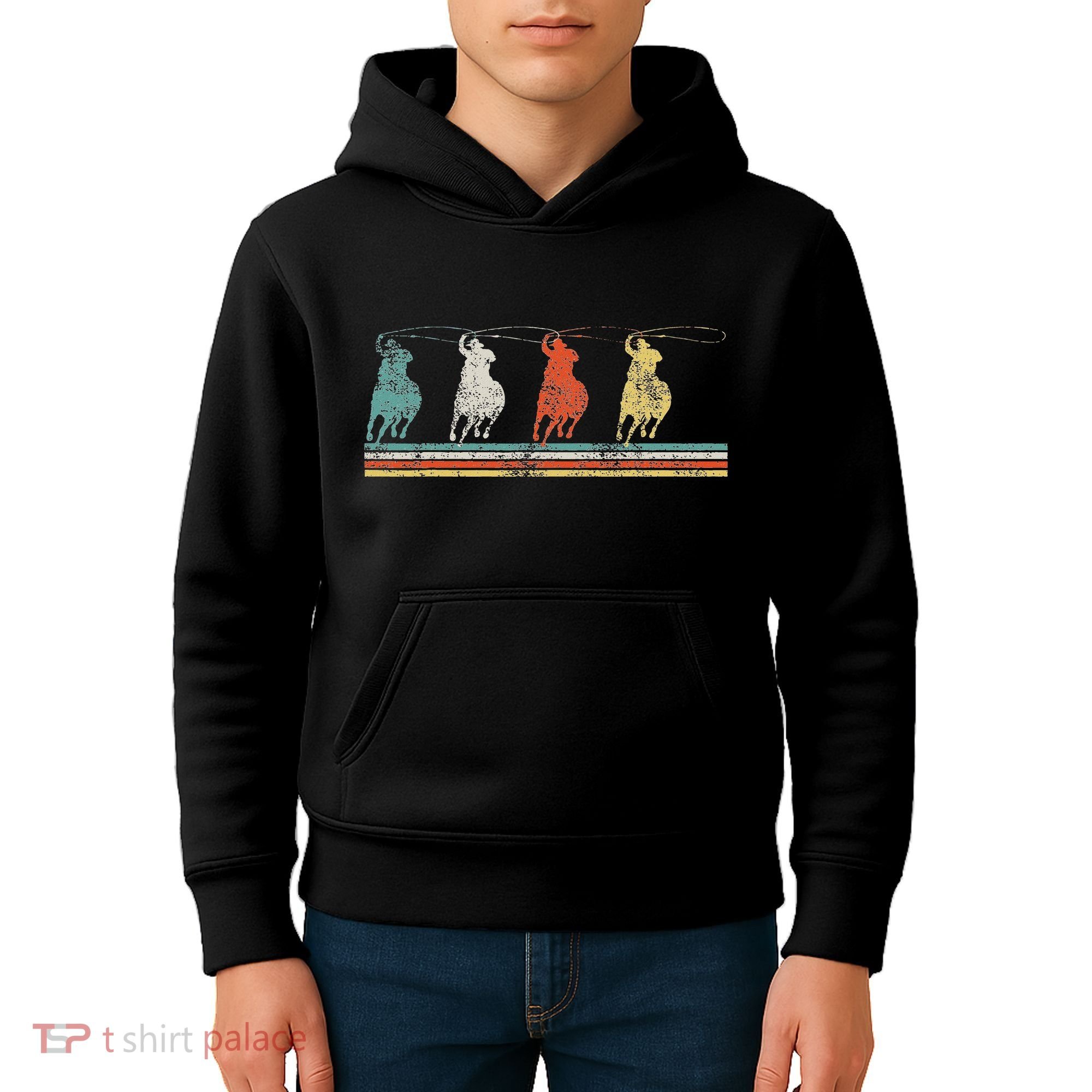 Roping Rodeo Cowboy Kids Hoodie