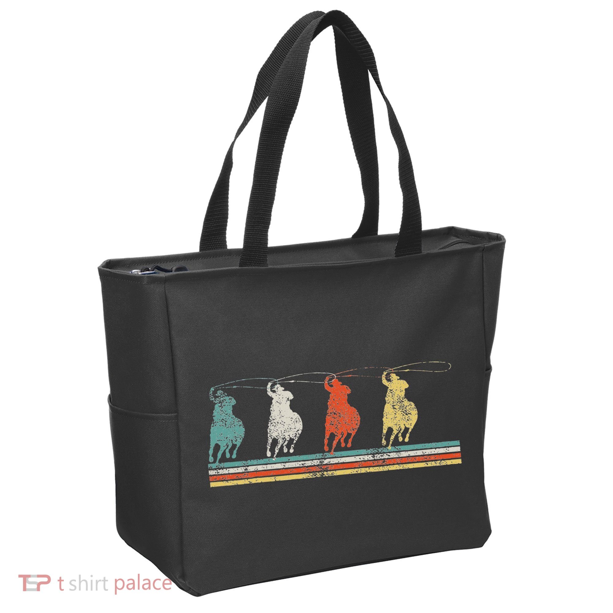 Roping Rodeo Cowboy Tote Bag