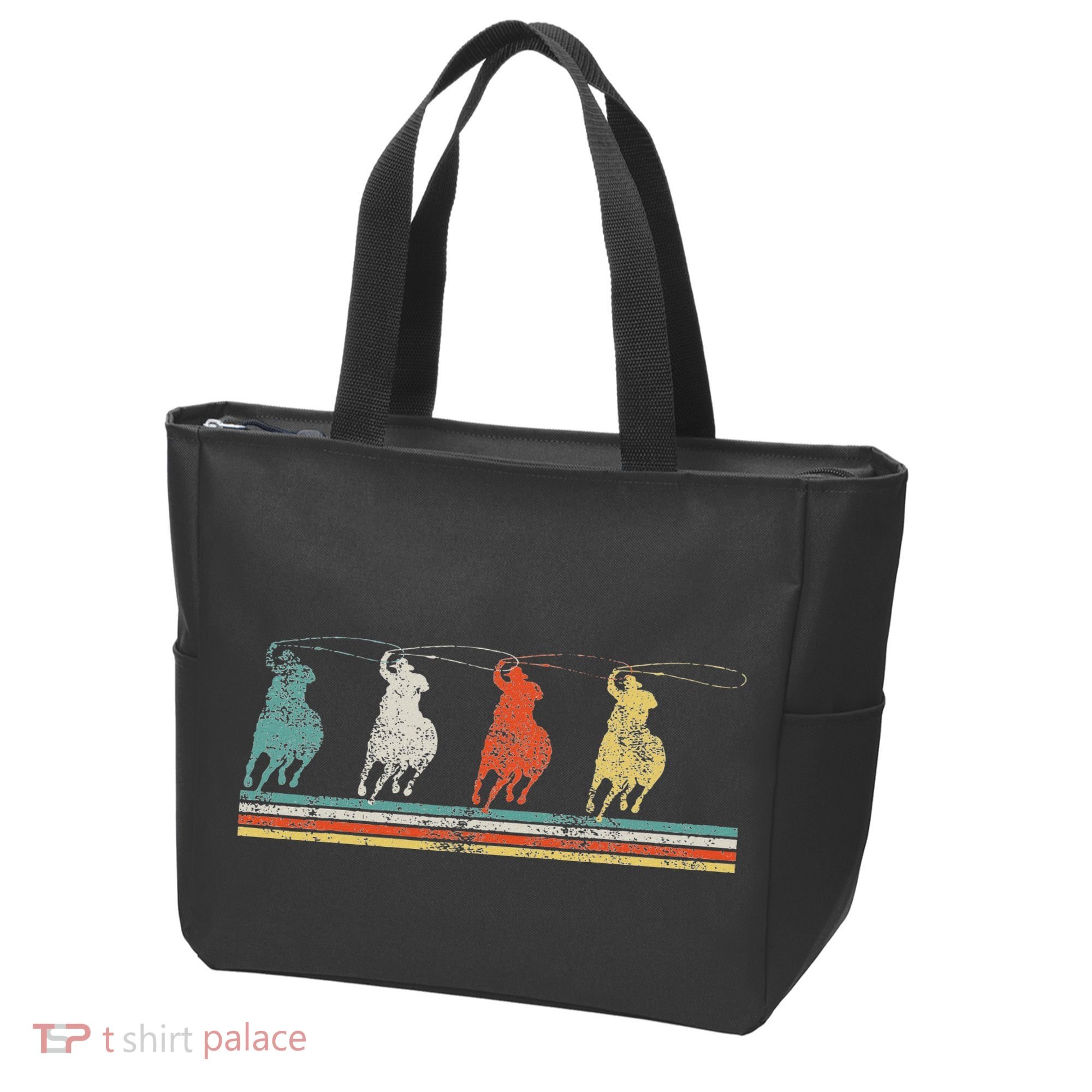 Roping Rodeo Cowboy Tote Bag