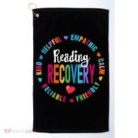 Reading Recovery Coach Teacher Specialist Literacy Gift Golf Towel thumb 0