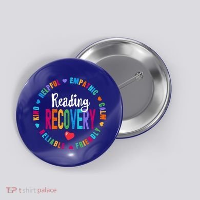 Reading Recovery Coach Teacher Specialist Literacy Gift Button