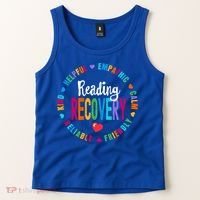 Reading Recovery Coach Teacher Specialist Literacy Gift Tank Top thumb 2