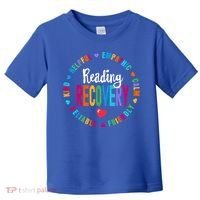 Reading Recovery Coach Teacher Specialist Literacy Gift Toddler T-Shirt thumb 0