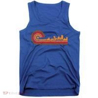 Retro Rochester Cityscape Gift Rochester Ny Skyline Gift Tank Top thumb 0