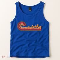 Retro Rochester Cityscape Gift Rochester Ny Skyline Gift Tank Top thumb 2