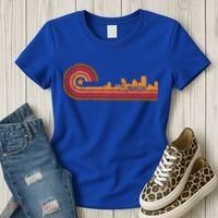 Retro Rochester Cityscape Gift Rochester Ny Skyline Gift Women's T-Shirt thumb 3