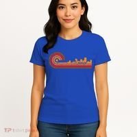 Retro Rochester Cityscape Gift Rochester Ny Skyline Gift Women's T-Shirt thumb 4