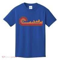 Retro Rochester Cityscape Gift Rochester Ny Skyline Gift Kids T-Shirt thumb 0