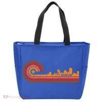 Retro Rochester Cityscape Gift Rochester Ny Skyline Gift Tote Bag thumb 0