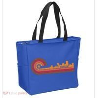 Retro Rochester Cityscape Gift Rochester Ny Skyline Gift Tote Bag thumb 2