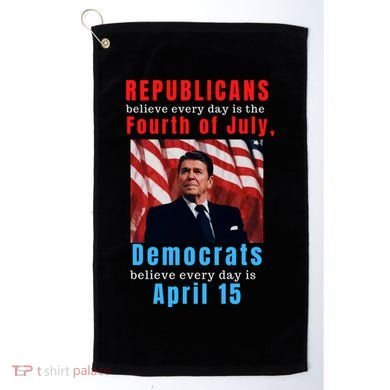 Ronald Reagan Conservative Golf Towel