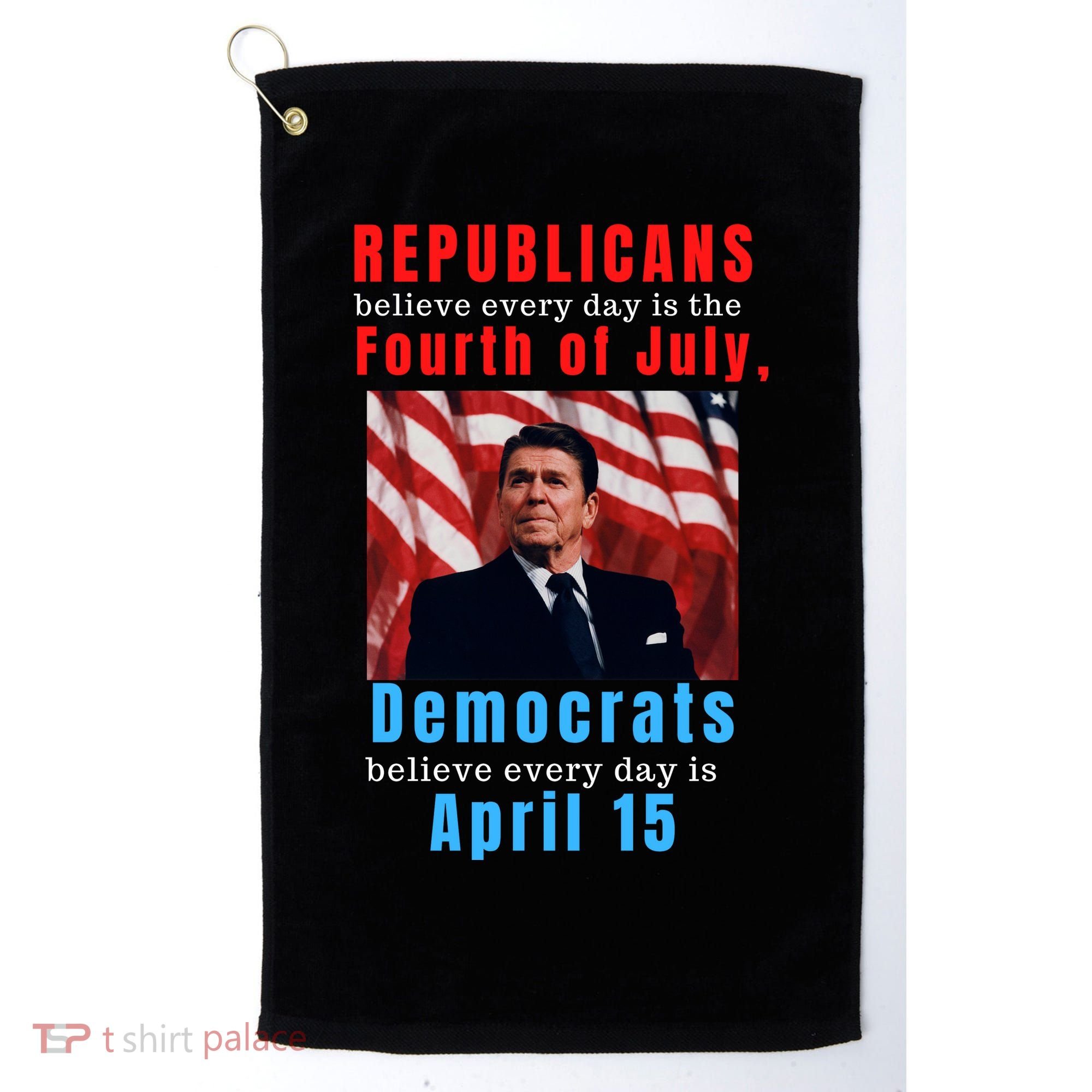 Ronald Reagan Conservative Golf Towel