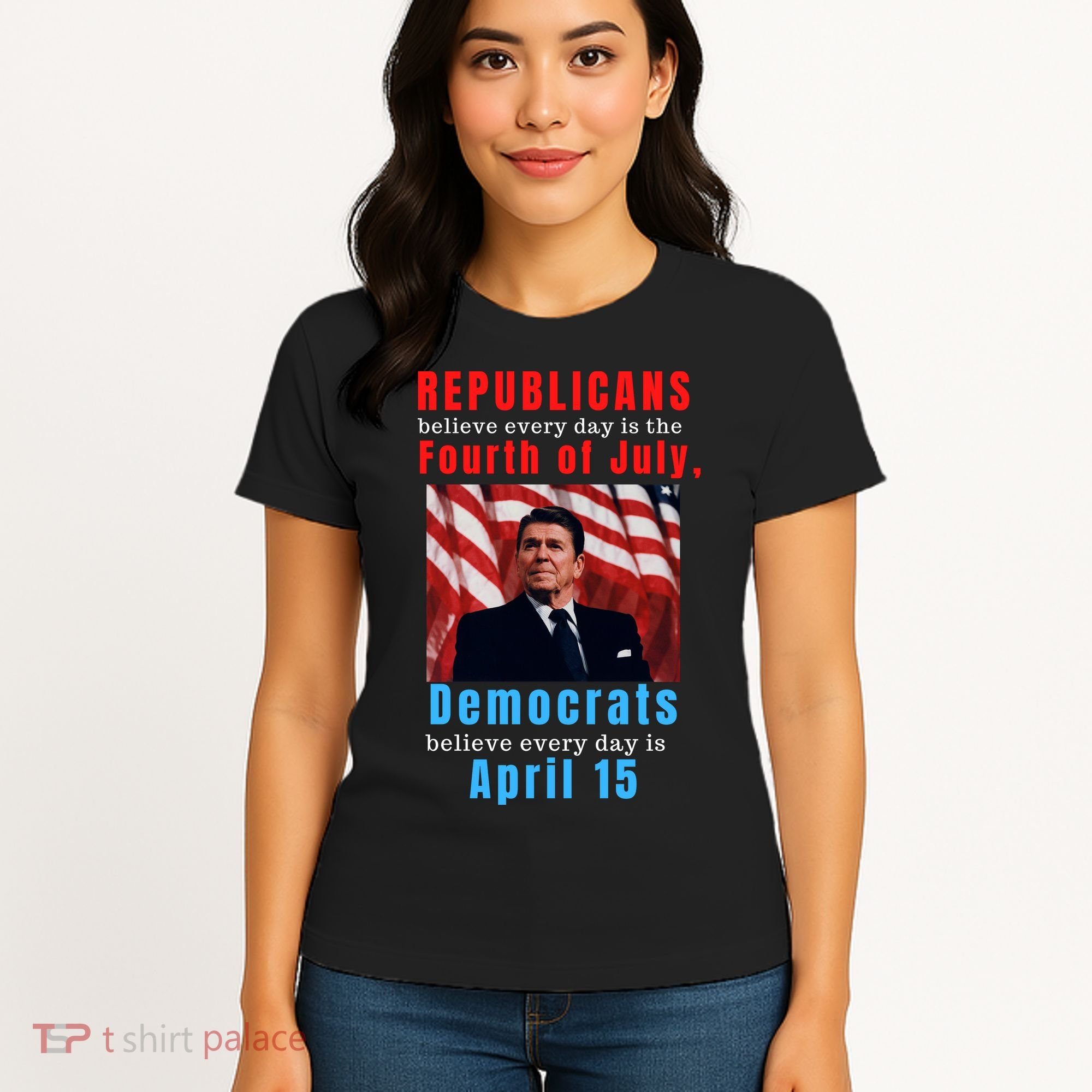 Ronald Reagan Conservative Women's T-Shirt